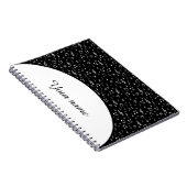 パーソナライズされたミュージカル記号 ノートブック (右側)