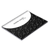 パーソナライズされたミュージカル記号 ノートブック (左側)