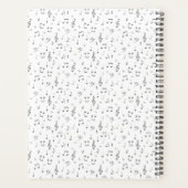 パーソナライズされたミュージカル記号 プランナー手帳 (裏面)