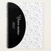 パーソナライズされたミュージカル記号 プランナー手帳 (正面)