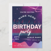 パーソナライズされたミュージカル 招待状 (正面)