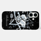 パーソナライズされたミュージカルStar Notesデザイナーパターン Case-Mate iPhoneケース (裏面 (横))