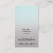 パーソナライズされたミュージシャンコンポジタグラデーションー 名刺 (裏面)