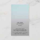 パーソナライズされたミュージシャンコンポジタグラデーションー 名刺 (裏面)