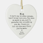 パーソナライズされたムギフトヴィンテージミニマルクリスマス セラミックオーナメント (右)