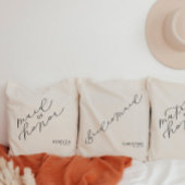 パーソナライズされたメイド・オブ・オーナー（花嫁付き添い人）かわいいスクリプトトートバッグ トートバッグ