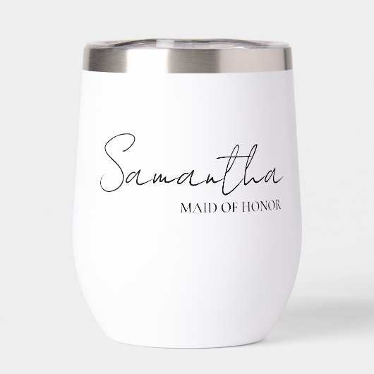 パーソナライズされたメイド・オブ・オーナー（花嫁付き添い人）ギフトアイディア (背面)