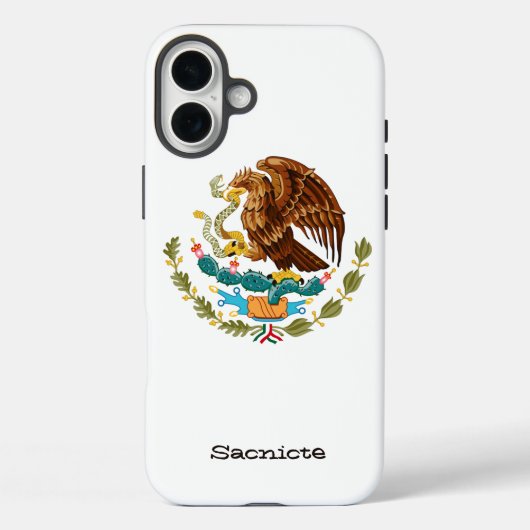 パーソナライズされたメキシコの鷲 Case-Mate iPhoneケース (裏面)
