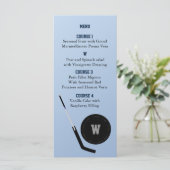 パーソナライズされたメニューカードアイスホッケーテーマ メニュー (スタンド正面)