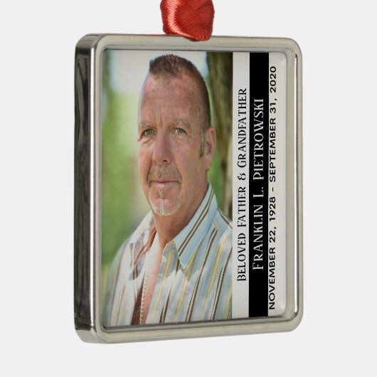 パーソナライズされたメモリアル広場 メタルオーナメント (右)