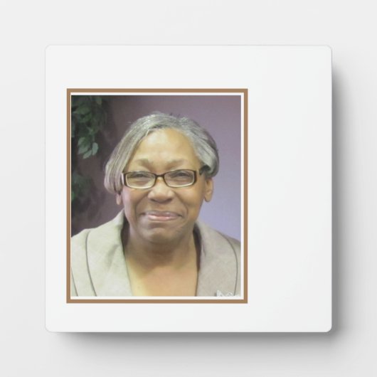 パーソナライズされたメモリアル フォトプラーク (正面)