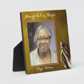 パーソナライズされたメモリアル フォトプラーク (正面)