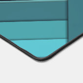 パーソナライズされたモダンお洒落ティール（緑がかった色） デスクマット (コーナー)