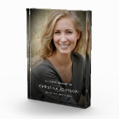 パーソナライズされたモダンお祝い フォトブロック (右)