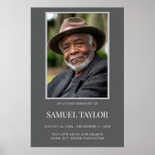 パーソナライズされたモダンお祝い ポスター (正面)