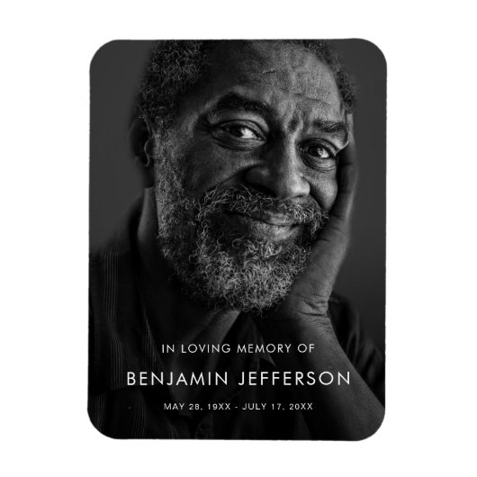 パーソナライズされたモダンお祝い マグネット (縦)