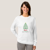 パーソナライズされたモダンの木 Tシャツ (正面フル)