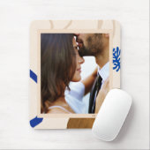 パーソナライズされたモダンエレガントスタイリッシュ結婚写真 マウスパッド (マウス)