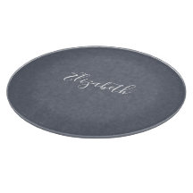 パーソナライズされたモダンエレガントブルーグレーリネン