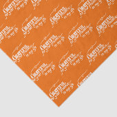 パーソナライズされたモダンエレガント白・オレンジ 薄葉紙 (詳細)