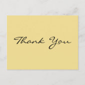 パーソナライズされたモダンエレガント 偽のゴールド お礼 ポストカード (正面)