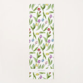 パーソナライズされたモダンカラフルチューリップ ヨガマット (正面)