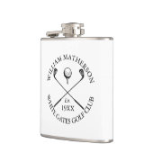 パーソナライズされたモダンクラシックゴルフクラブ名 フラスク (左)