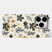 パーソナライズされたモダンクリスマスオーナメント Case-Mate iPhoneケース (裏面 (横))