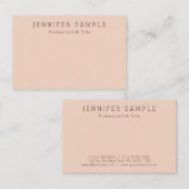 パーソナライズされたモダンシンプルエレガントテンプレート 名刺 (正面/裏面)