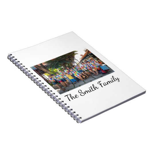 パーソナライズされたモダンシンプル懇親会写真 ノートブック (右側)