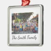 パーソナライズされたモダンシンプル懇親会写真 メタルオーナメント (左)
