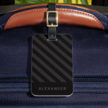 パーソナライズされたモダンシンプル黒ストライプ