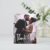 パーソナライズされたモダンタイポグラフィ ポストカード (スタンド正面)