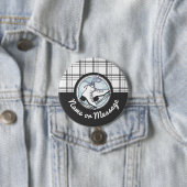 パーソナライズされたモダンタータンチェック氷スケートで滑るピンバック 缶バッジ (インサイチュ)