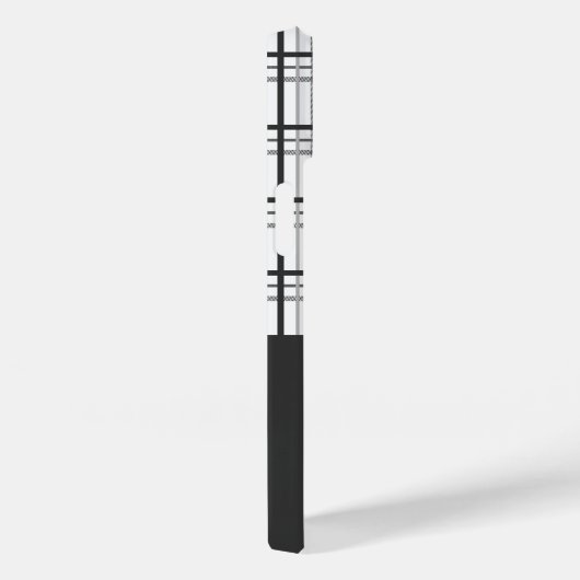 パーソナライズされたモダンタータンチェック氷スケートで滑る Case-Mate iPhoneケース (裏面 / 右)