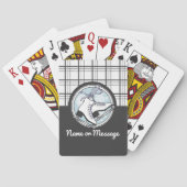 パーソナライズされたモダンタータンチェック トランプ (裏面)