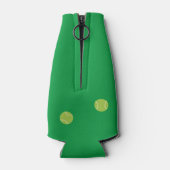 パーソナライズされたモダンテニス用ラケットボール ボトルクーラー (裏面)