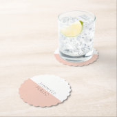 パーソナライズされたモダントレンディーテンプレート ペーパーコースター (インサイチュ)