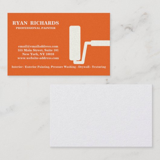 パーソナライズされたモダンハ絵を描ス 名刺 (正面/裏面)