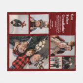 パーソナライズされたモダンパパ |写真6 フリースブランケット (正面(横))