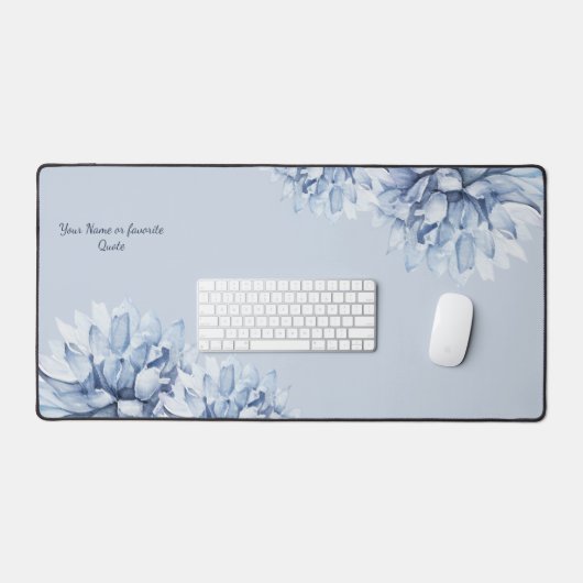 パーソナライズされたモダンフローラ デスクマット (キーボード&マウス)