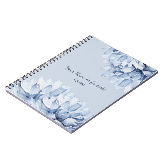 パーソナライズされたモダンフローラ ノートブック (左側)