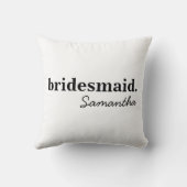 パーソナライズされたモダンブライダルシャワー クッション (裏面)