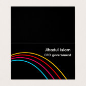 パーソナライズされたモダンプロフェッショナル 名刺 (外部フラット)