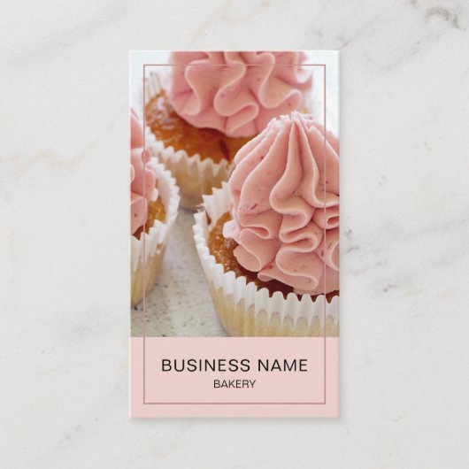 パーソナライズされたモダンベーカリー 名刺 (正面)