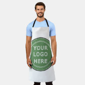 パーソナライズされたモダンミニマリスト&エレガント エプロン (着用した状態)