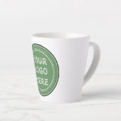 パーソナライズされたモダンミニマリスト&エレガント カフェラテマグ (右アングル)