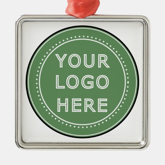 パーソナライズされたモダンミニマリスト&エレガント メタルオーナメント (正面)