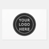 パーソナライズされたモダンミニマリスト&エレガント ラッピングペーパーシート (正面)