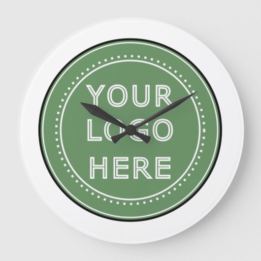 パーソナライズされたモダンミニマリスト&エレガント ラージ壁時計 (正面)